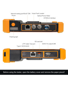 Probador de Fibra Óptica WANLUTECH OTDR 1610nm 28dB Pantalla Táctil 5.55" 2