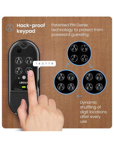 Cerradura Inteligente Lockly Vision Elite con Cámara HD y Timbre