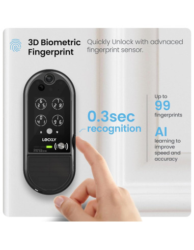 Cerradura Inteligente Lockly Vision Elite con Cámara HD y Timbre