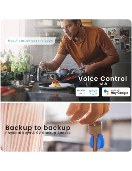 Cerradura Inteligente Lockly Vision Elite con Cámara HD y Timbre