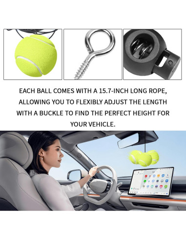 2 Juegos de Sensor de Estacionamiento KUQUTIDY con Pelotas