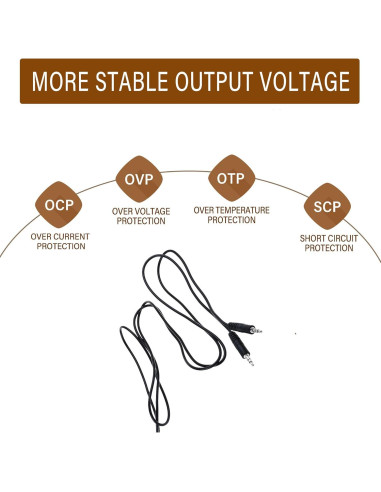 Cable de audio 3.5mm Aux-In Digipartspower para Panasonic