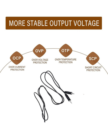 Cable de audio 3.5mm Aux-In Digipartspower para Panasonic