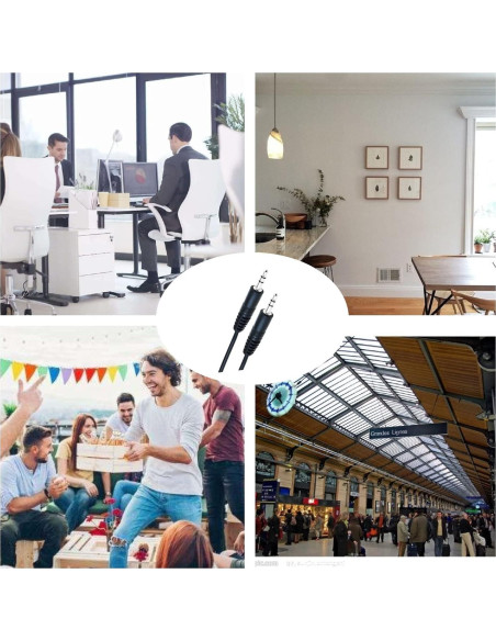 Cable de audio 3.5mm Aux-In Digipartspower para Panasonic