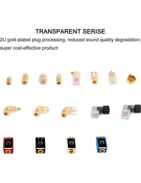 Adaptador 2 Pin Femenino a MMCX Masculino okcsc - Negro Adaptador 2 Pin Femenino a MMCX Masculino okcsc - Negro