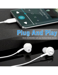 Auriculares Estéreo USB-C UrbanX UX TYPE-C para Panasonic Eluga X1 Pro 2