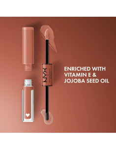 Lápiz Labial Líquido NYX Shine Loud 16h - Goal Crusher Beige 2