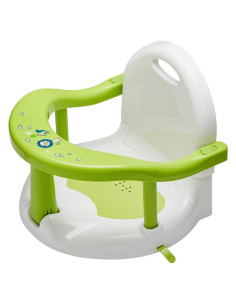 Asiento de Baño Plegable Antideslizante para Bebés Verde Blanco