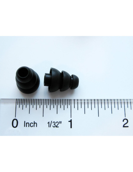 6 Puntas de Oído Negras Suaves NICKSTON para Auriculares