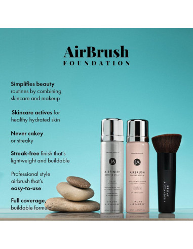 Conjunto de Base AirBrush Jerome Alexander - 3 Piezas - Medio Brillante