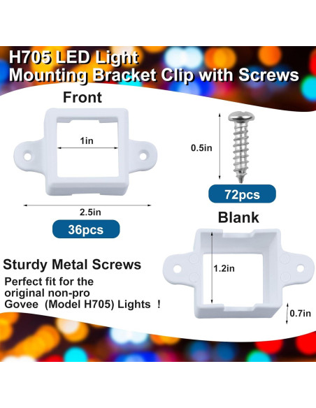 Juego de 36 Soportes de Montaje para Luces Govee H705