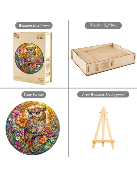 Rompecabezas de Madera AEEKDOOK 200 Piezas 29x28.7 cm