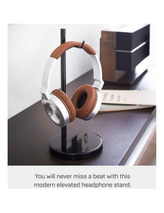 Soporte para Auriculares Yamazaki Home - Base Redonda Acero 2