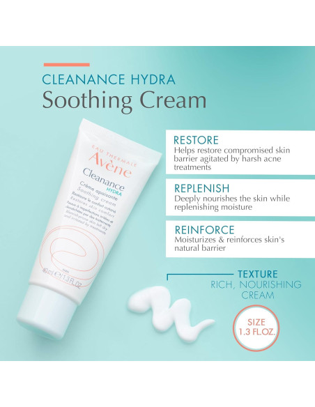 Crema Hidratante Calmante Avne Cleanance HYDRA 36.8 g
