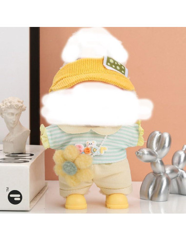 Set de Ropa para Muñeca Conejo 17cm - BONTOUJOUR, 6 Piezas