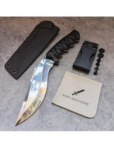 Cuchillo Kukri XHM Awesome 25.4 cm Acero 9Cr18Mov con Funda Kydex