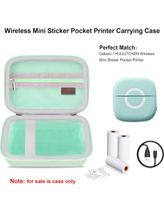 Funda de Transporte Elonbo para Impresora de Etiquetas Mini Verde 2