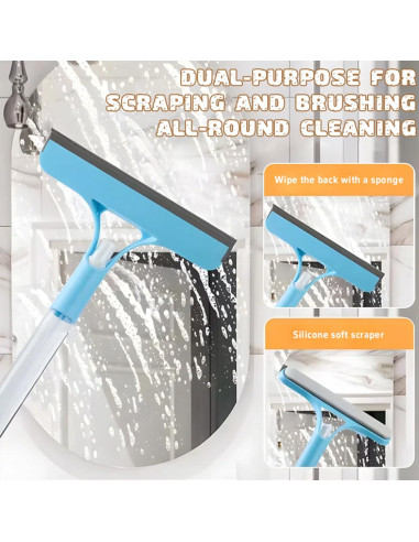 Raspador de limpieza de ventanas 3 en 1 Genérico con rociador