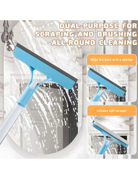 Raspador de limpieza de ventanas 3 en 1 Genérico con rociador