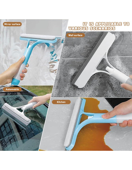 Raspador de limpieza de ventanas 3 en 1 Genérico con rociador