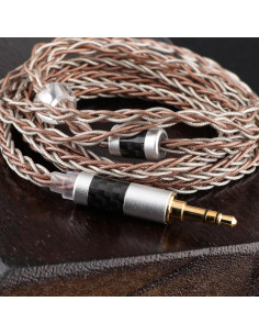Cable de Reemplazo Tripowin C8 de Cobre Plateado 3.5mm 2