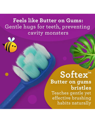 Cepillo de Dientes GuruNanda Butter On Gums - 4 Cerdas Suaves