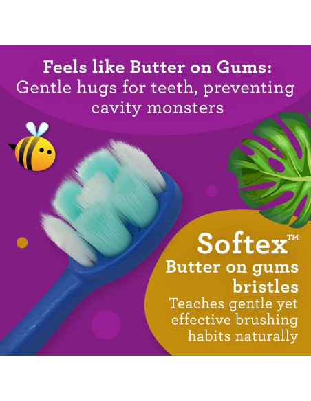 Cepillo de Dientes GuruNanda Butter On Gums - 4 Cerdas Suaves