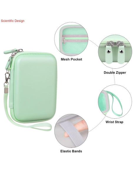 Funda de Transporte Elonbo para Impresora de Etiquetas Mini Verde