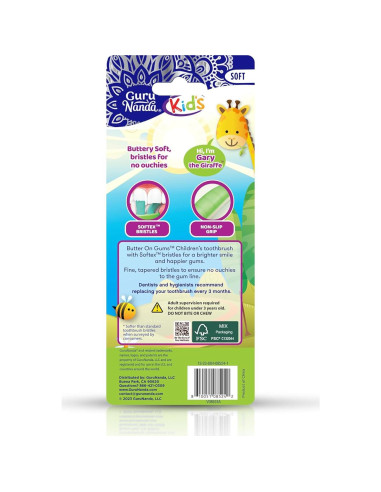 Cepillo de Dientes GuruNanda Butter On Gums - 4 Cerdas Suaves