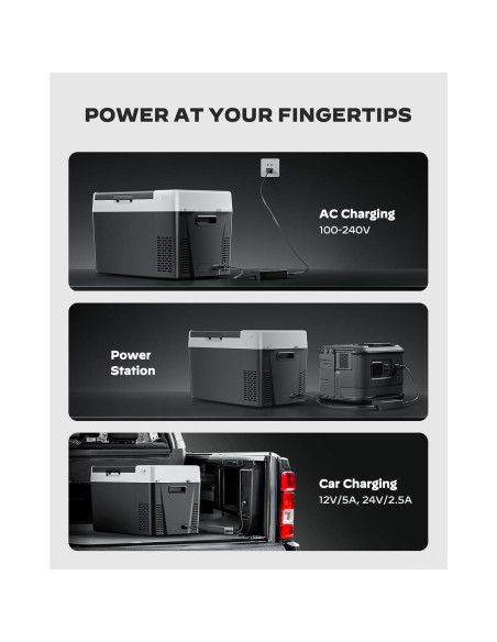 Nevera de Coche Marsail 25QT 12V -20C a 20C Portátil Nevera de Coche Marsail 25QT 12V -20C a 20C Portátil