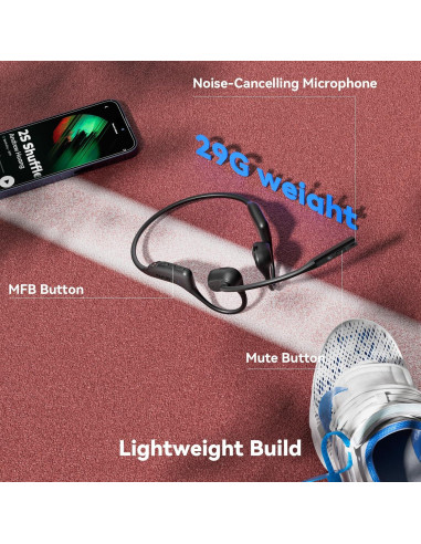 Auriculares Abiertos LEVN LE-HS017 V2 Bluetooth 5.3 con Micrófono