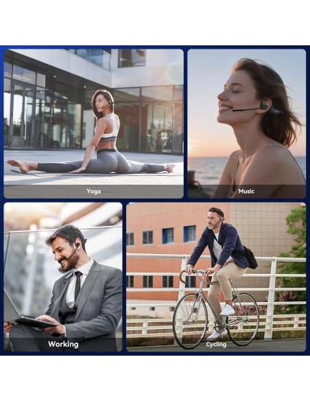 Auriculares Abiertos LEVN LE-HS017 V2 Bluetooth 5.3 con Micrófono