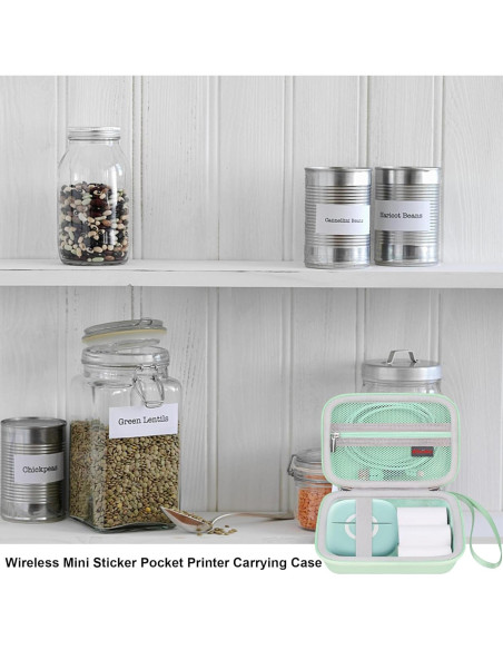 Funda de Transporte Elonbo para Impresora de Etiquetas Mini Verde