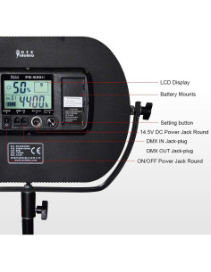Iluminación LED Bi-Color Yidoblo PE-920 II 56W con Control Remoto 2