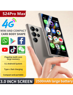Smartphone S24Pro Max Mini 4G Oro 3" Android 8.1 Doble SIM 2