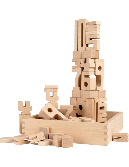 SumBlox Mini Conjunto Básico 80 Números Educativos Madera