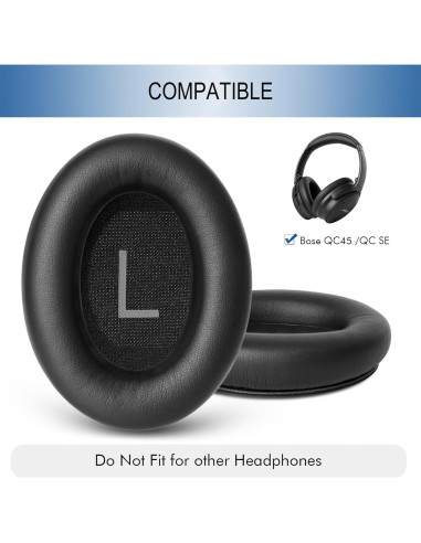 Almohadillas de Repuesto GEVO para Auriculares Bose QC45 SE