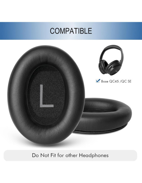 Almohadillas de Repuesto GEVO para Auriculares Bose QC45 SE