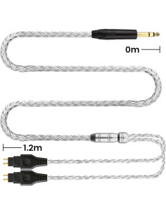 Cable de Reemplazo para Auriculares Sennheiser 1.2m 6.3mm 2