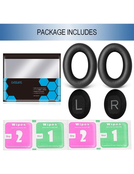 Almohadillas de Repuesto GEVO para Auriculares Bose QC45 SE