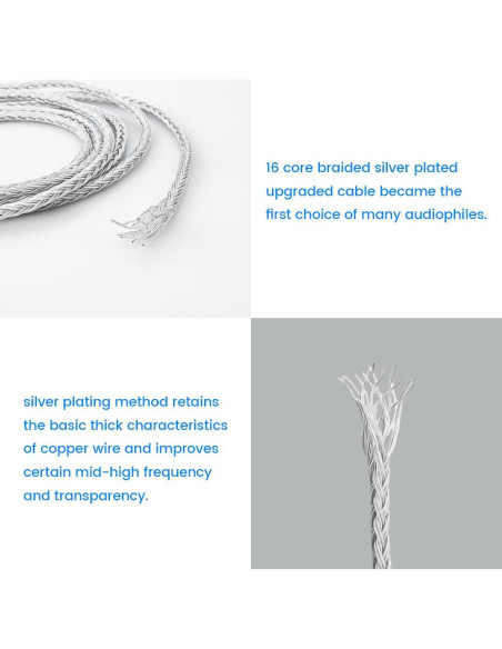 Cable de Reemplazo para Auriculares Sennheiser 1.2m 6.3mm