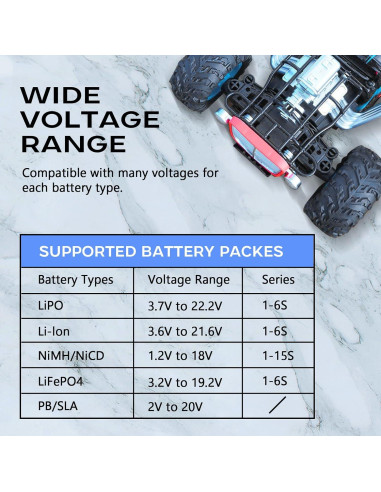Cargador de Batería Balance Aorika B6AC 80W 6A para RC
