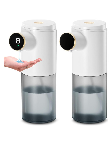 Paquete de 2 Dispensadores Automáticos de Jabón VZZNN Blanco
