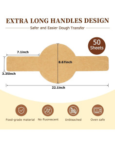 Sling de Pan de Papel Pergamino BlissBoard 50 Pcs 55.88x20.32 cm 2