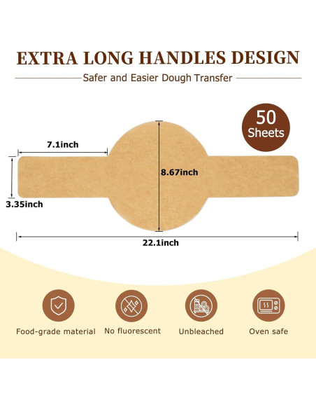 Sling de Pan de Papel Pergamino BlissBoard 50 Pcs 55.88x20.32 cm