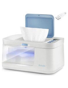 Calentador de Toallitas para Bebés Blanco 10 Niveles Temperatura