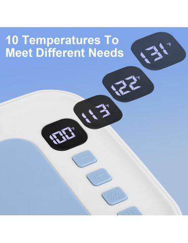 Calentador de Toallitas para Bebés Blanco 10 Niveles Temperatura