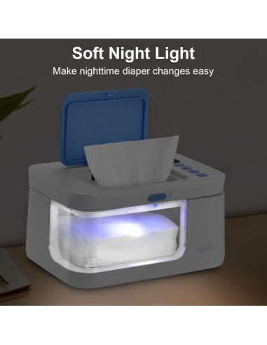 Calentador de Toallitas para Bebés Blanco 10 Niveles Temperatura