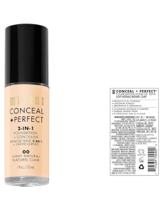 Base Líquida + Corrector Milani Ocultar + Perfecto 29.57 ml 2