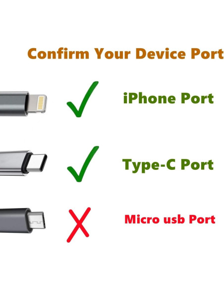 Ventilador Mini USB YUNLOVXEE para iPhone y Android - 6 Paquetes